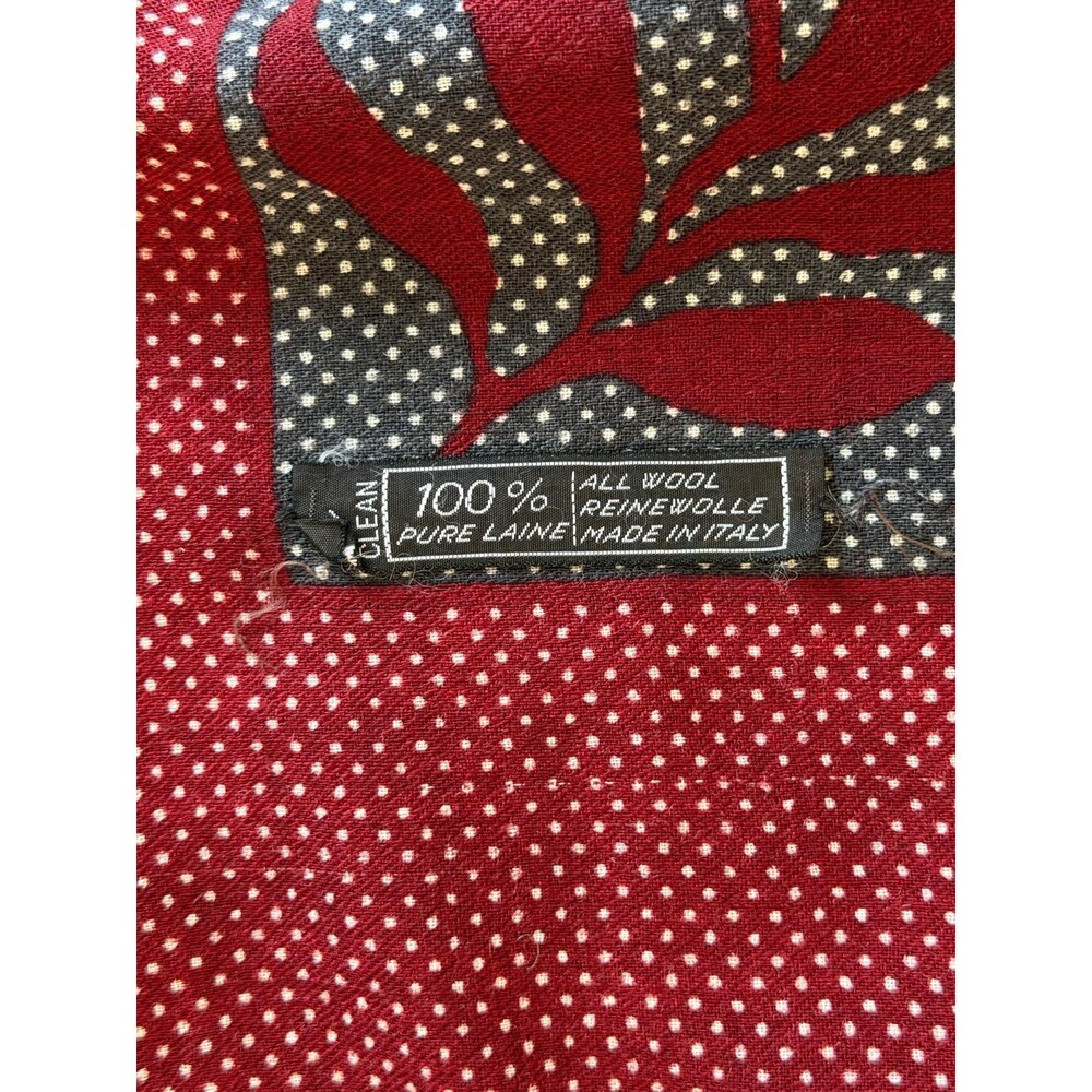 Givenchy Vintage 70's Wool Shawl Scarf 52x52 - Picture 8 of 10